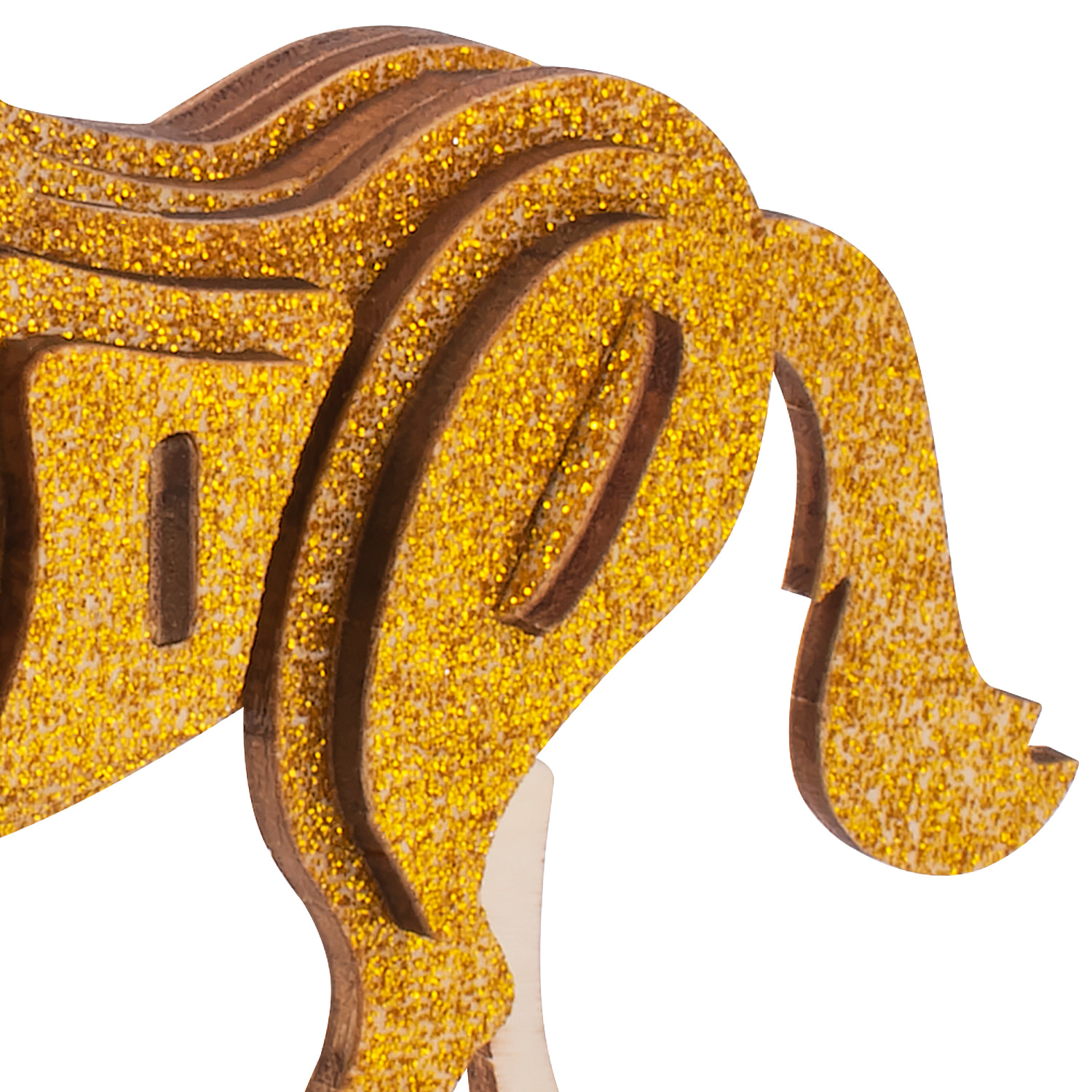 Puzzle 3D in legno. Design di cavallo. 32 pezzi.