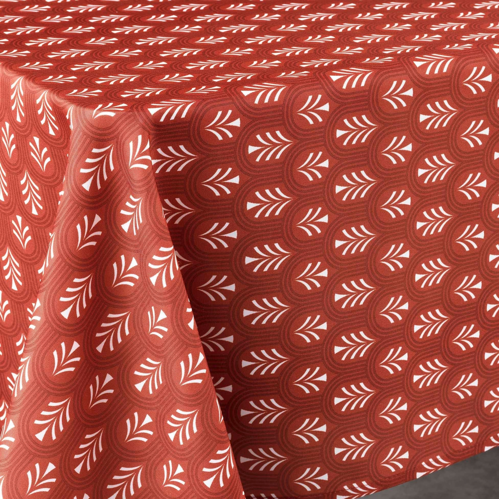 Nappe rectangulaire esprit nature - Terracotta