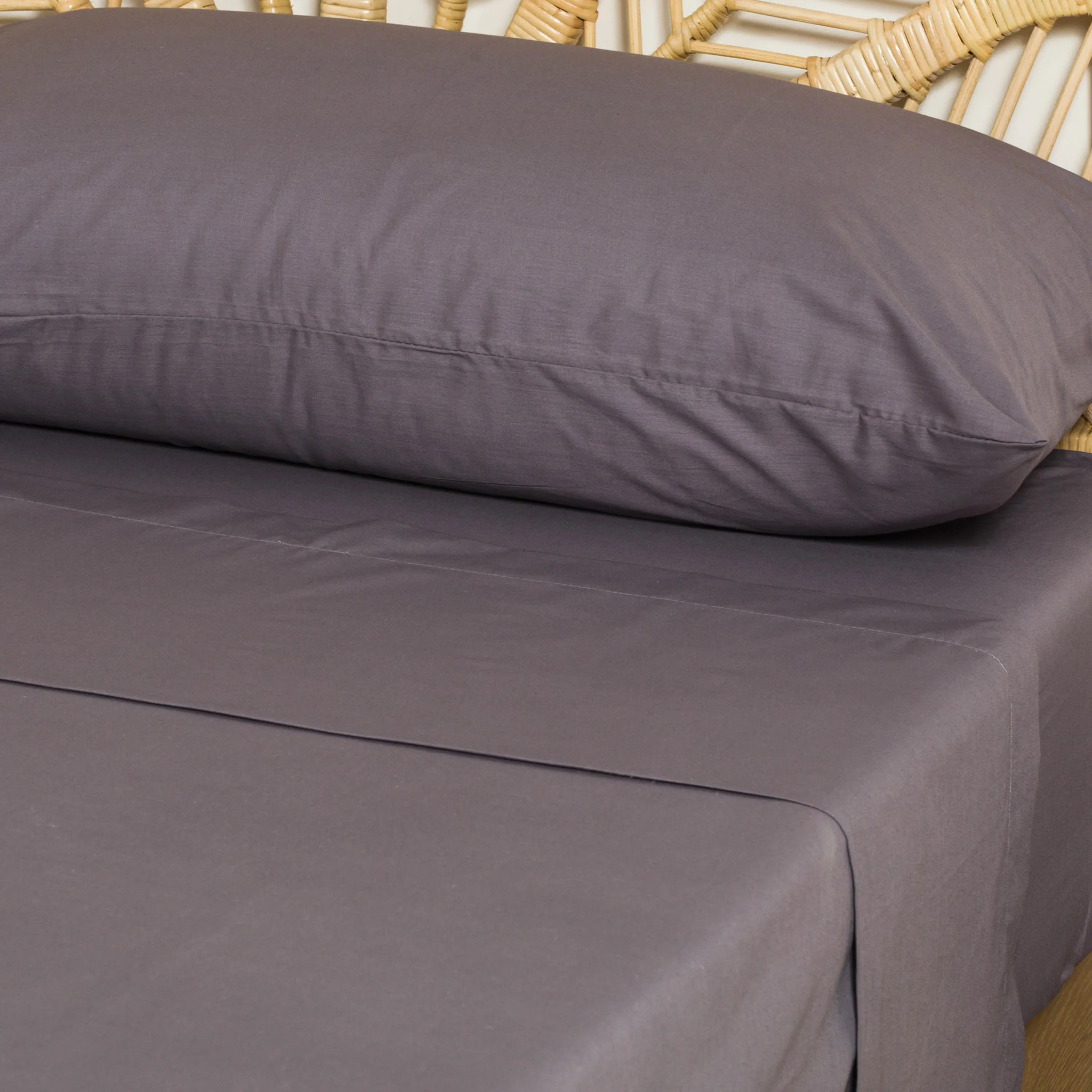 Set di lenzuola in cotone percalle lisce