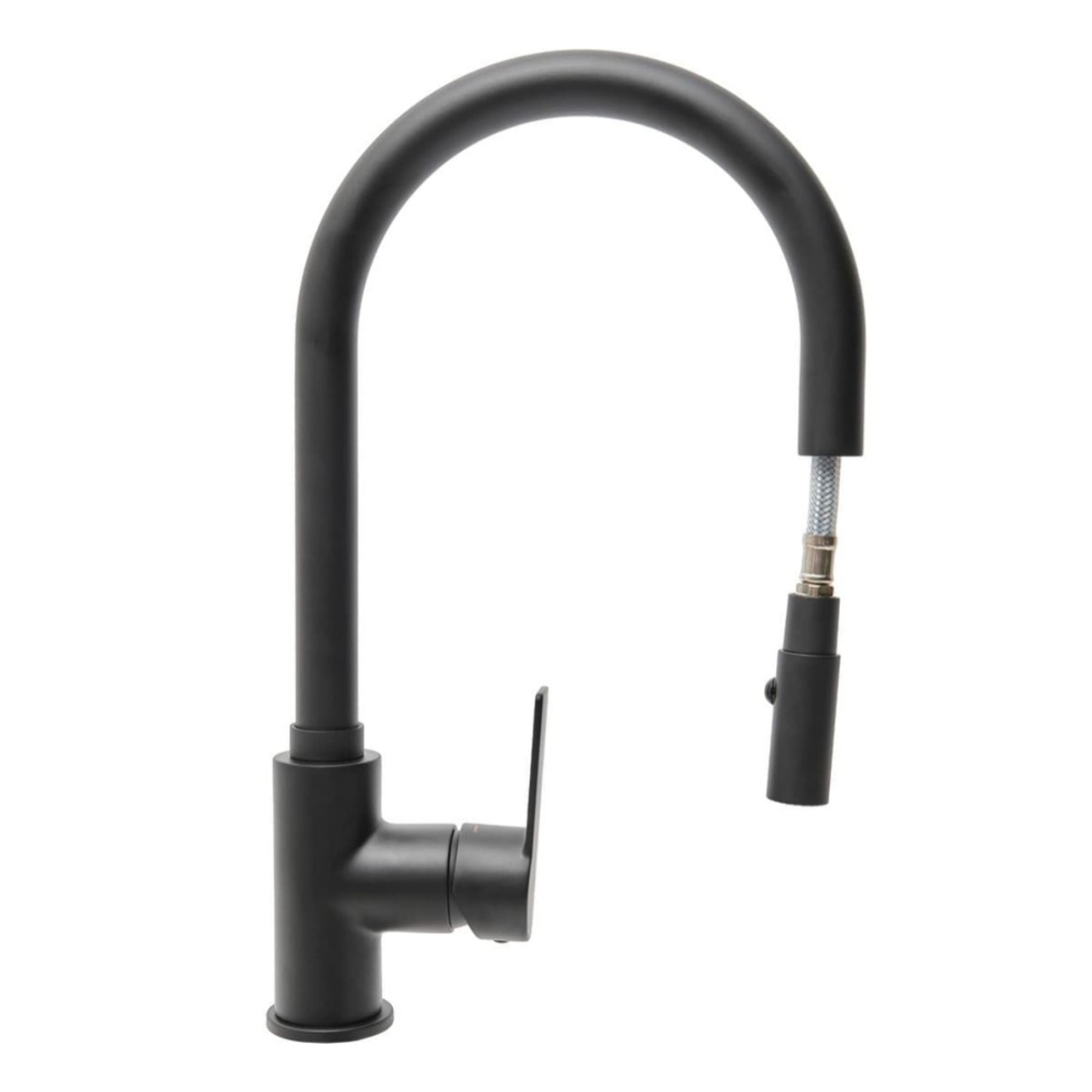 Mélangeur évier Swiss Aqua Technologies B-Way avec bras pivotant, 2 jets noir mat SATBSBW183