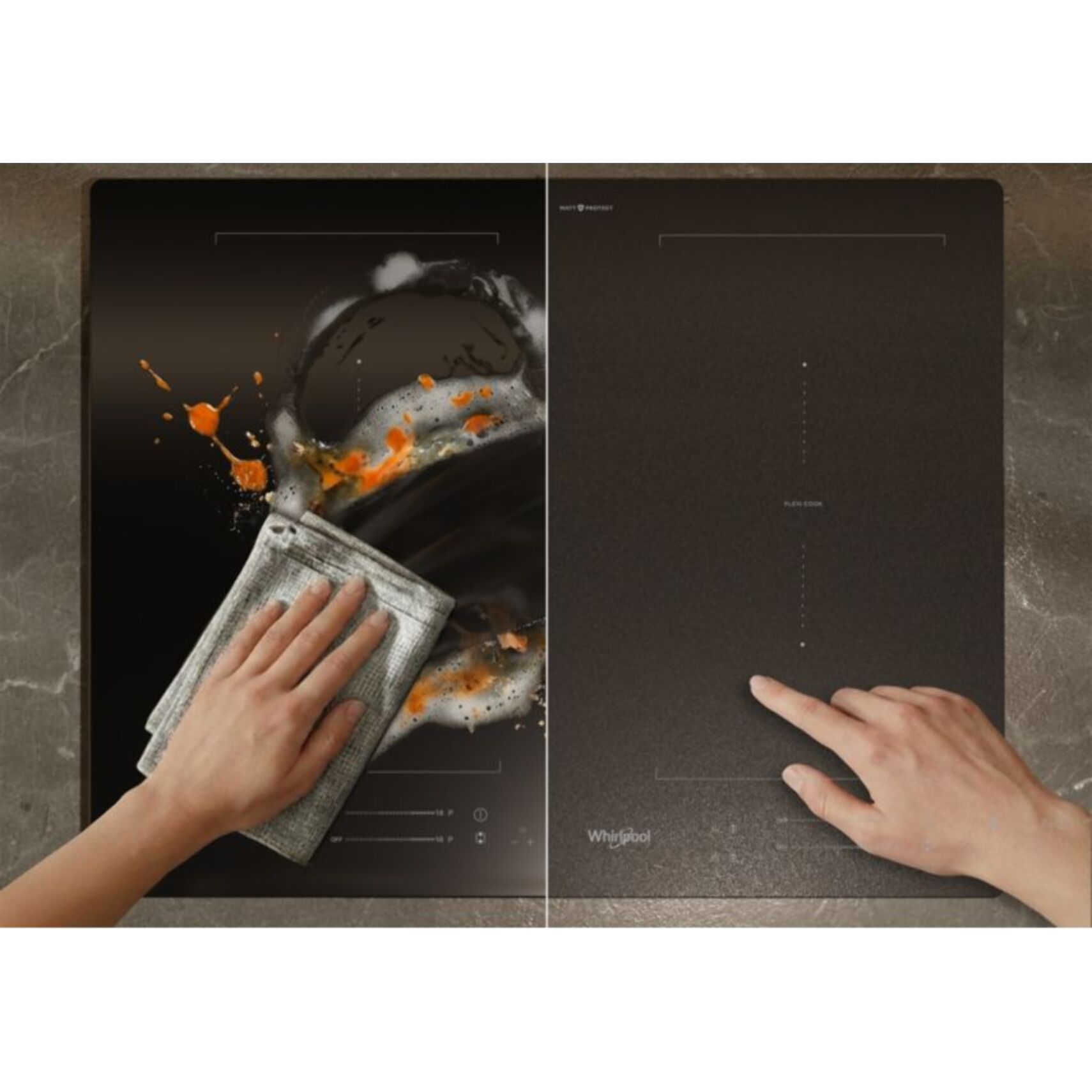 Plaque induction WHIRLPOOL WLS9560NEBM Matt Protect