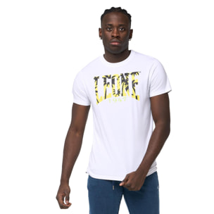 T-shirt a maniche corte stampata Leone Beach