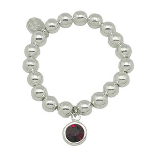 Pulsera eslastica cristal Sw rojo