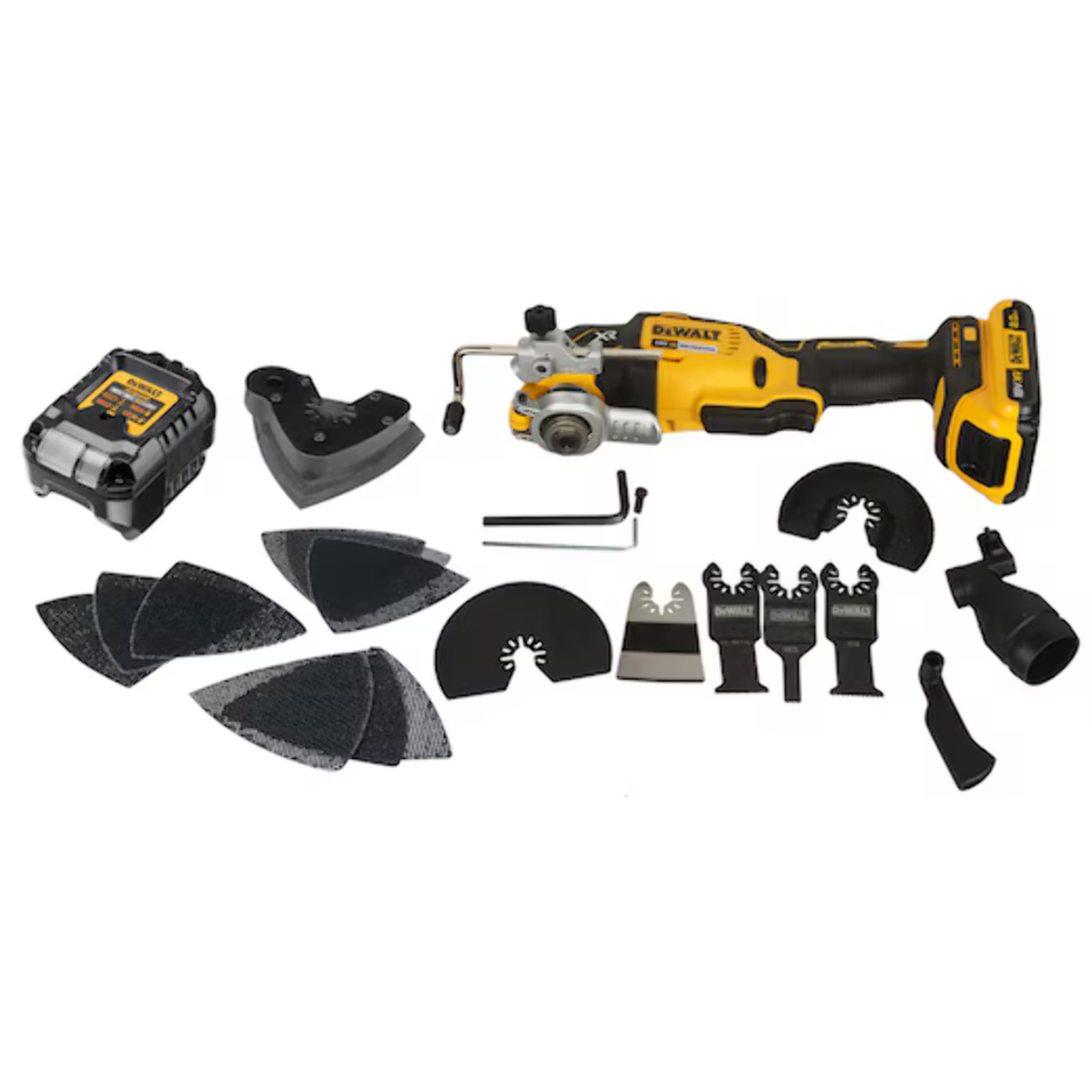 Multi-Cutter DEWALT Sans Fil 18V 2.0Ah Li-Ion Sans Charbons + 32 Accessoires Coffret T-STAK - DCS355D2