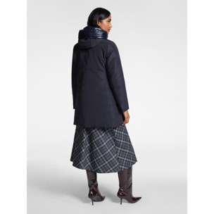 Elena Mirò - Parka de nailon reps impermeable - Azul