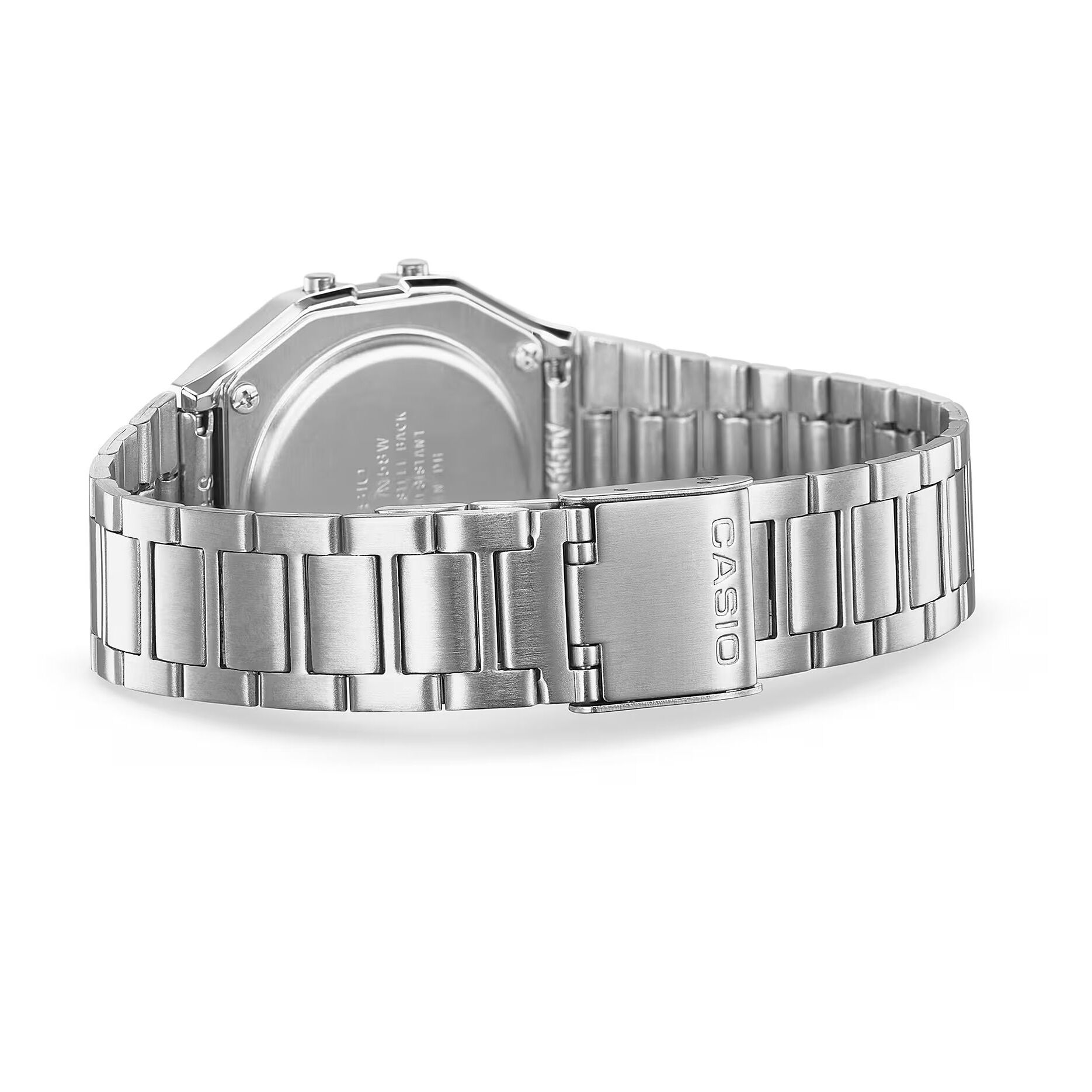 Reloj Casio A158WA-1DF Unisex Digital Cuarzo con Correa de Acero inoxidable