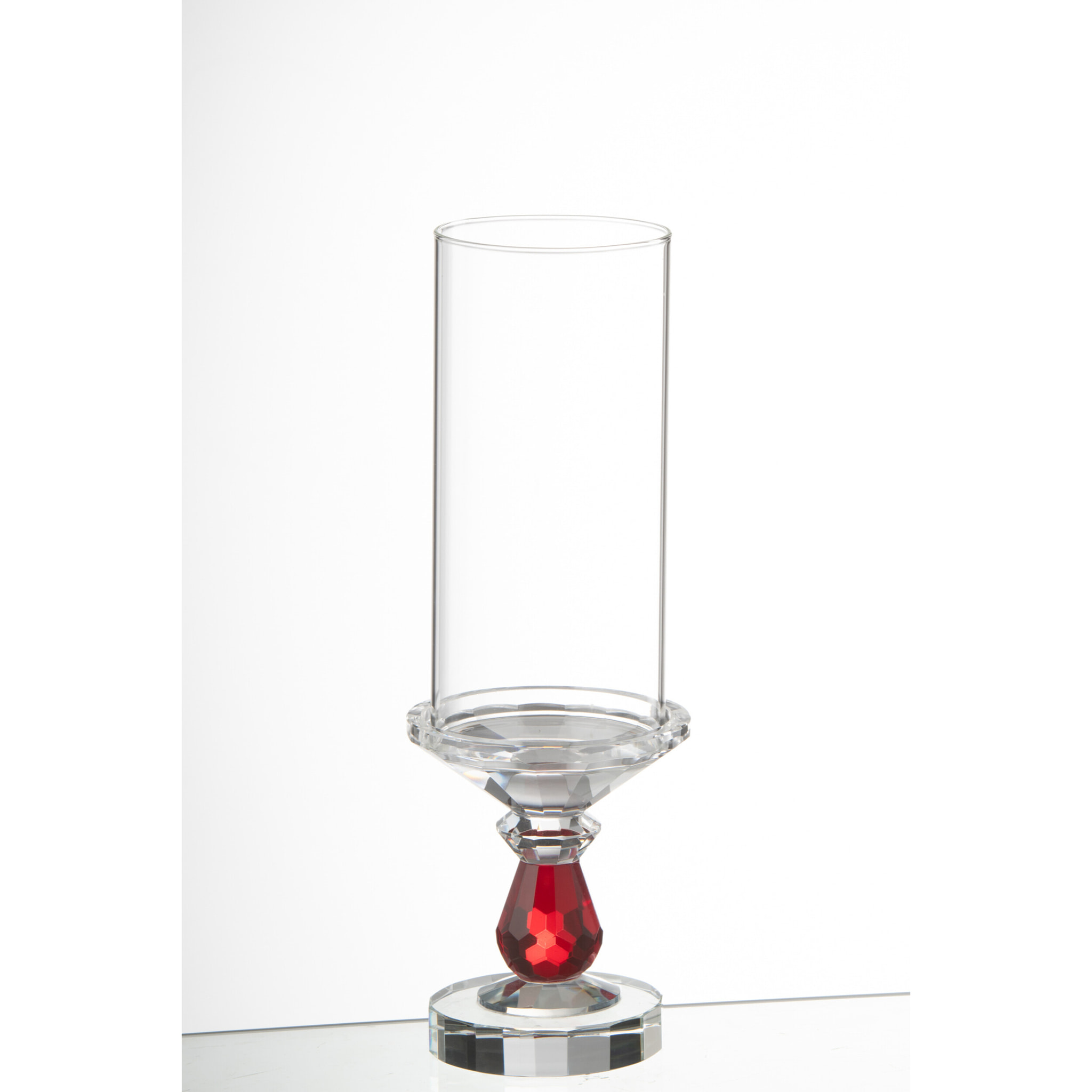 J-Line photophore Marie Crystal - rouge/transparent - small