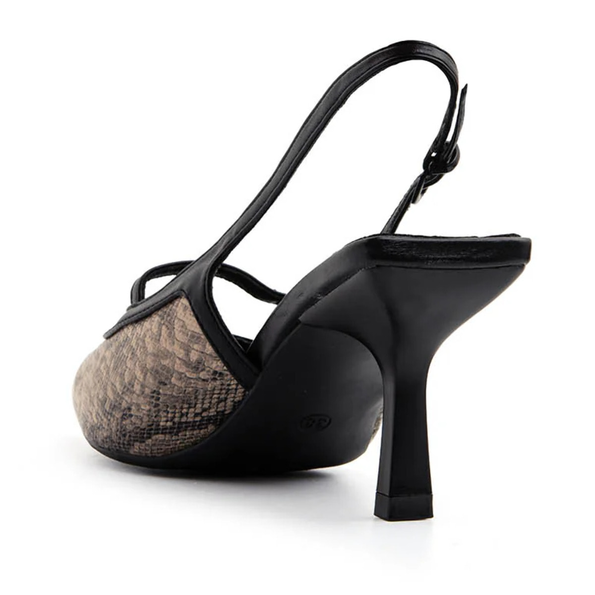 Slingback python-glam - NERO