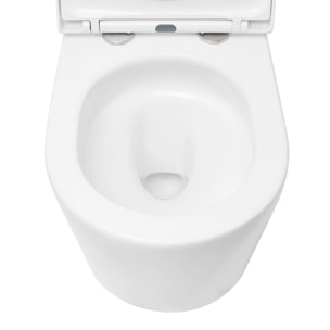 Brevis WC à poser complet sans bride en céramique avec abattant SoftClose, rinçage Vortex, blanc (SATBRE031RTORVP)
