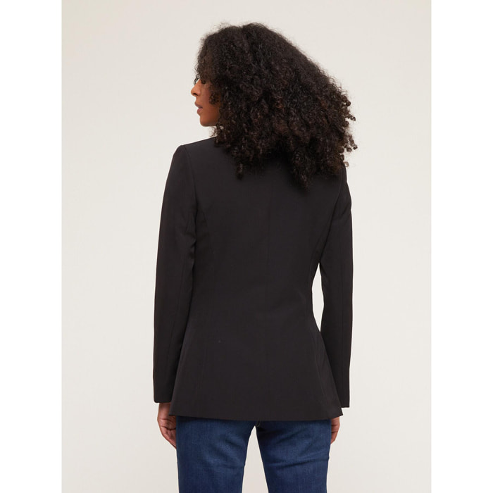 Motivi - Blazer botonadura simple de color liso - Negro