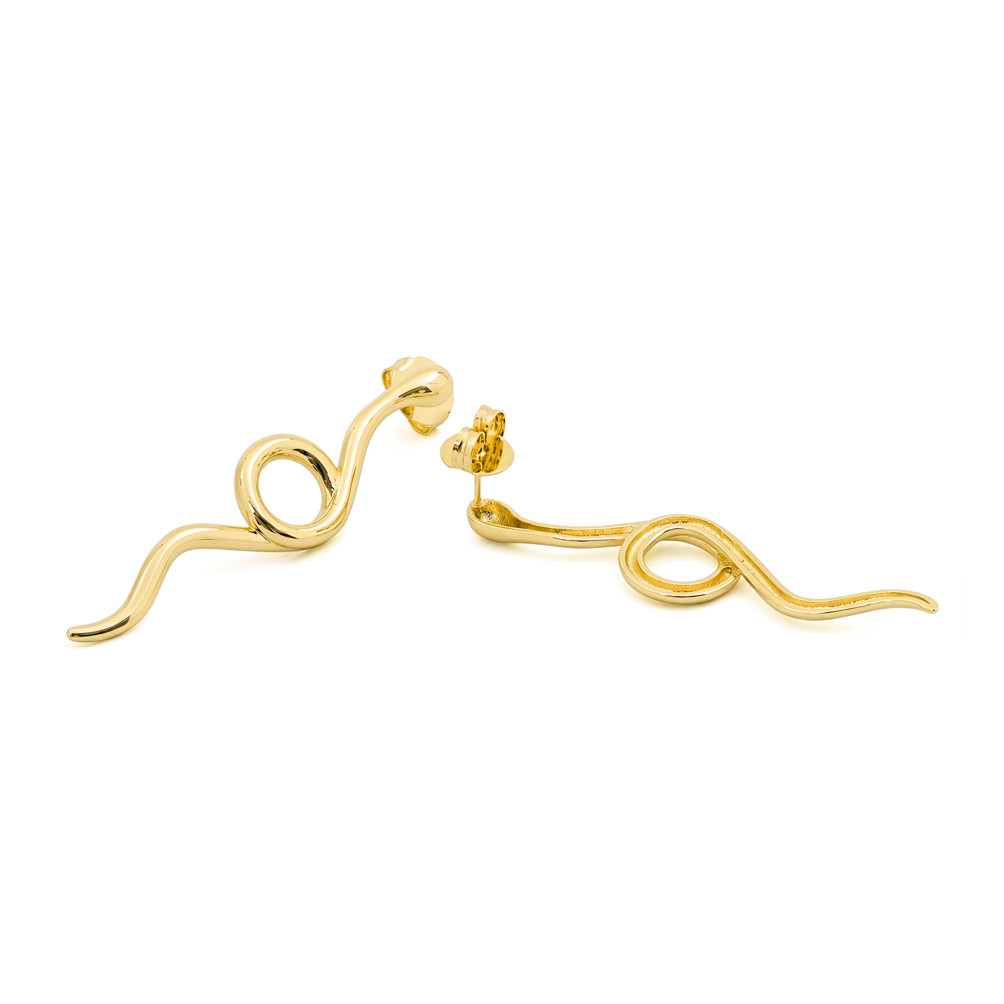 Pendientes acabado en oro amarillo de 18k
