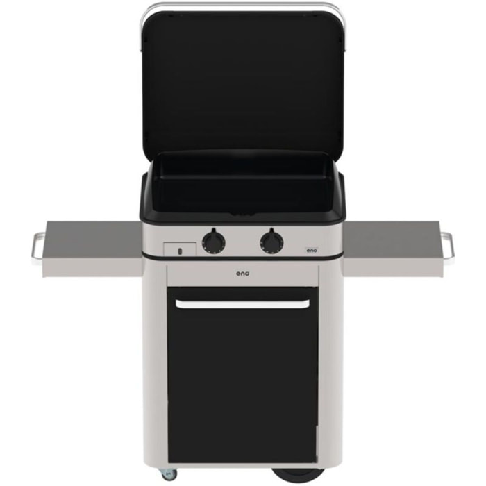 Plancha gaz ENO Combo Enosign 65 Inox et Noir