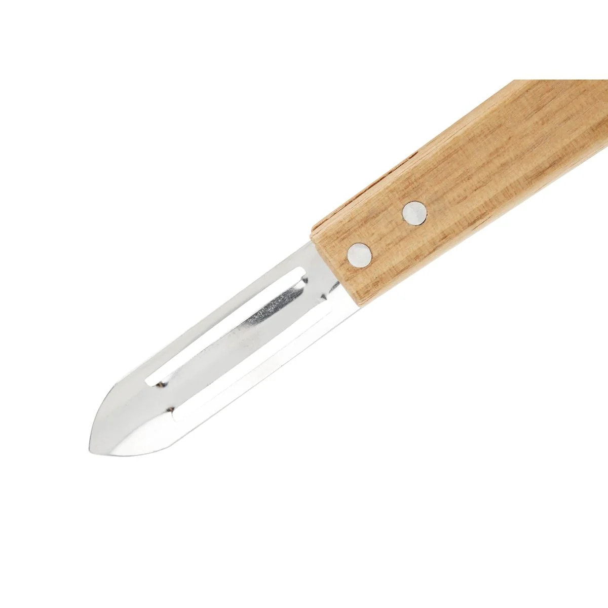 Set de 6 éplucheurs en inox et bois Nirosta Country