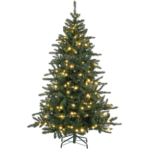 Sapin de Noël artificiel LED H.180 cm - 872 branches - blanc chaud vert
