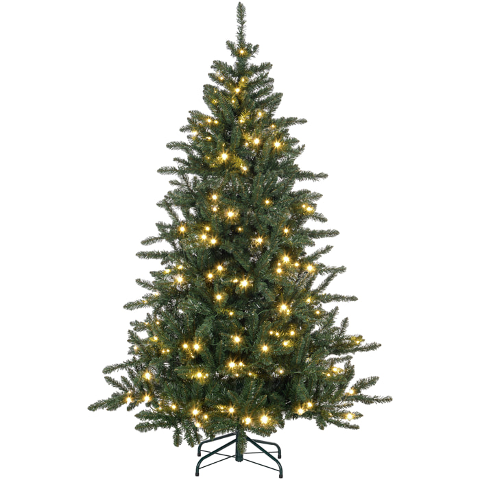 Sapin de Noël artificiel LED H.180 cm - 872 branches - blanc chaud vert