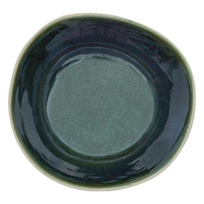 Assiette creuse Wonja vert L18,8xp18,5xH5,4cm