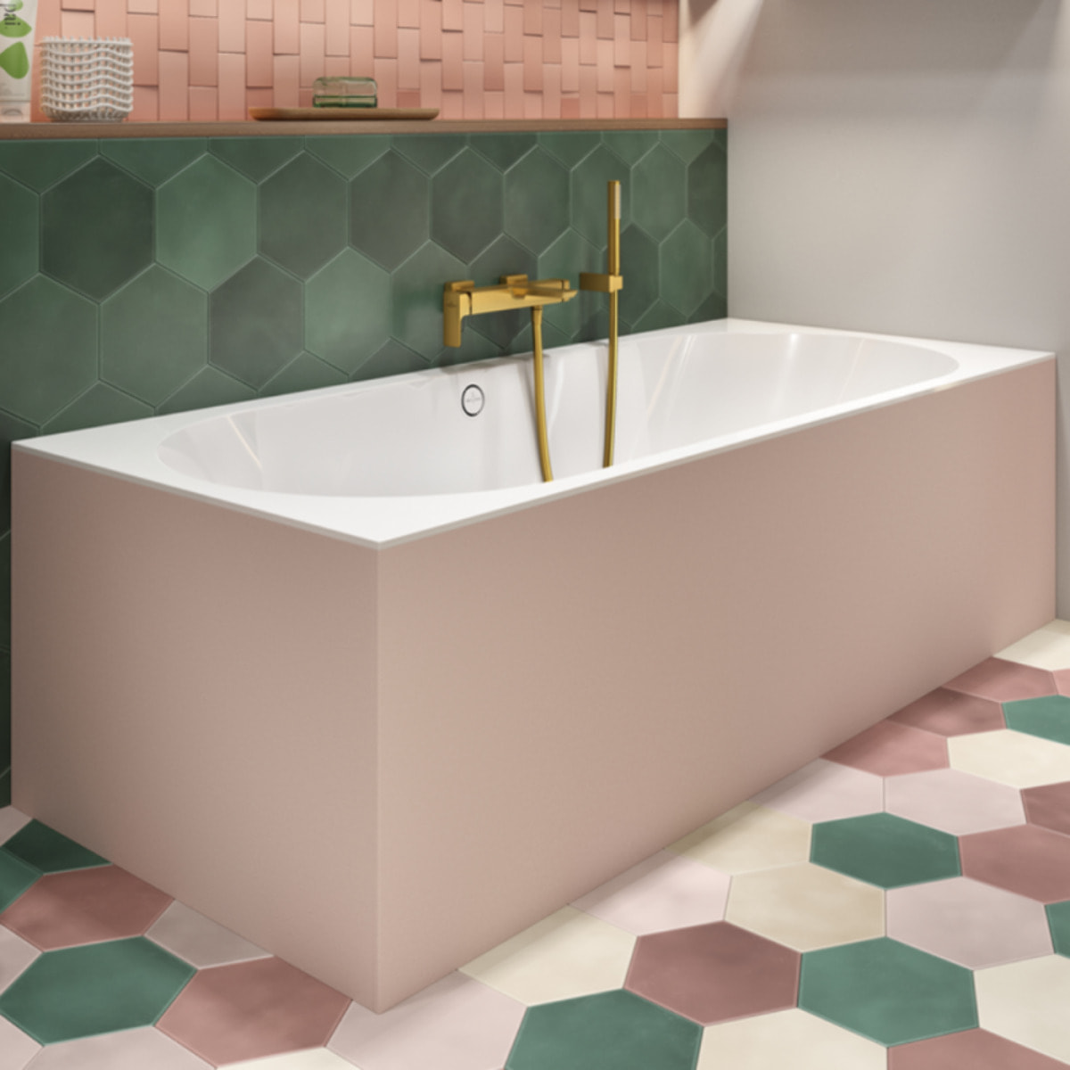 Baignoire droite 180 X 80 VILLEROY & BOCH Oberon 2.0 blanc mat