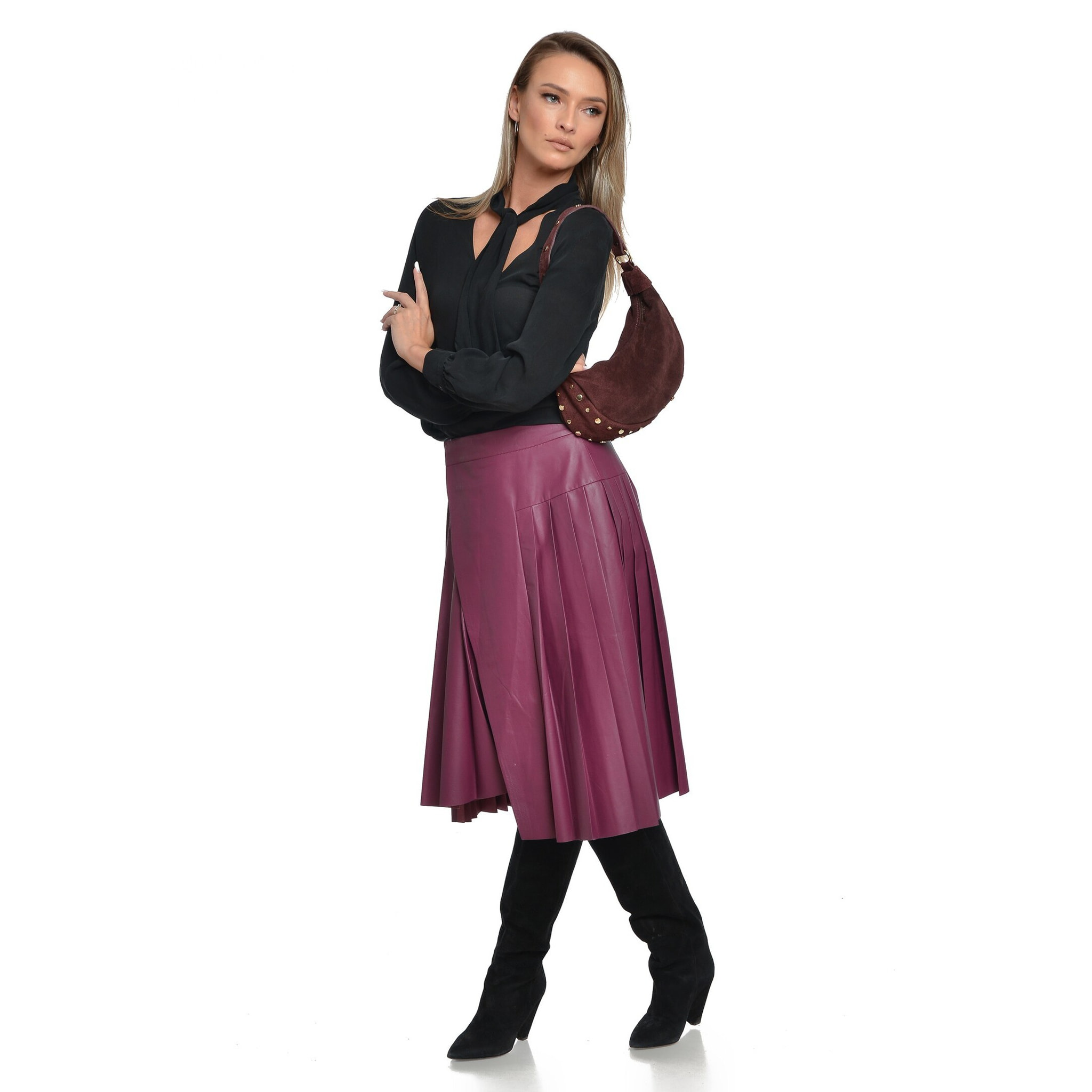 Borsa a tracolla Roberta M Bordeaux