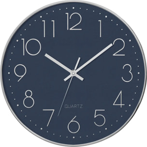 Horloge 3D "Laure" silver D30cm