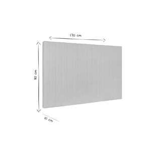 Tête de lit en tissu beige L170 cm NEHA