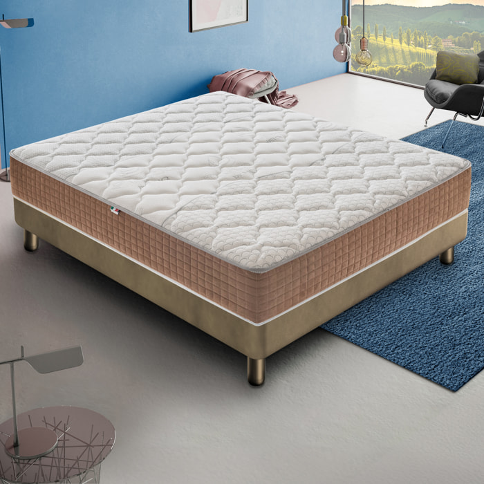 Materasso 135x200 1600 molle insacchettate e Memory Foam - Alto 25 cm - 9 Zone di Comfort