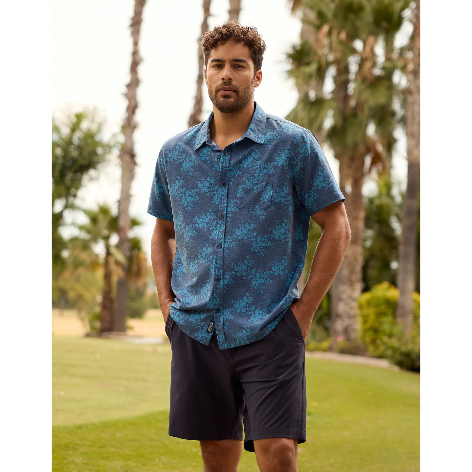 Camisa Manga Corta Azul - Furing