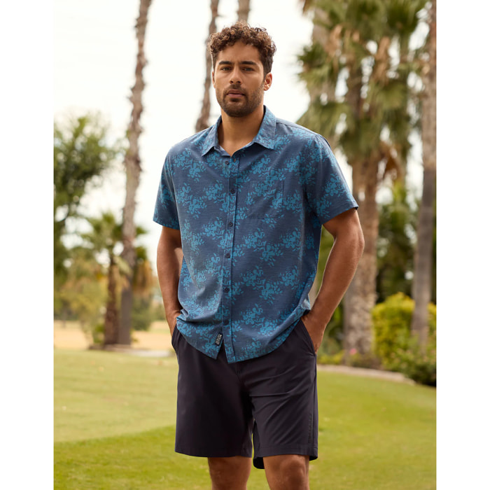 Camisa Manga Corta Azul - Furing