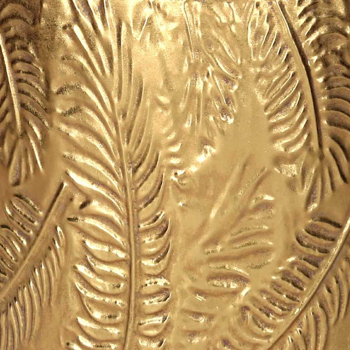 Set portavaso in metallo oro ovale