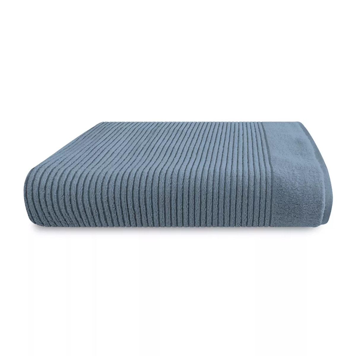 Drap de douche pur coton 575 g/m² uni bleu Vitae givre