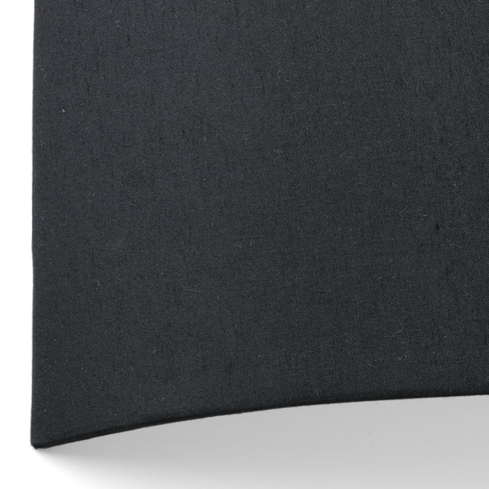 COTTON R Lampe applique noir ronde horizontal 2L