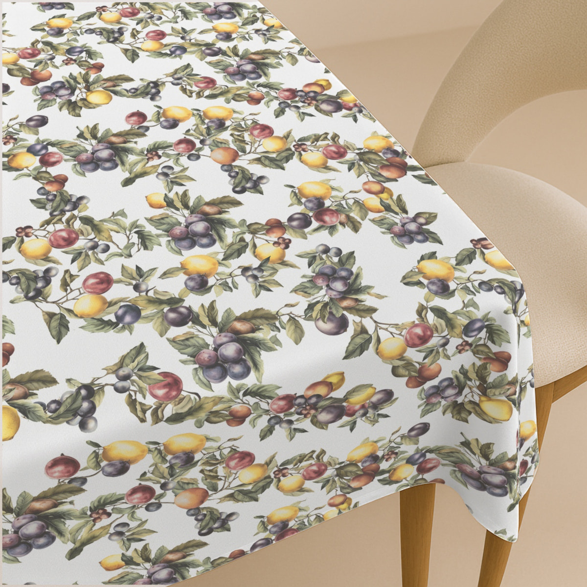 Naturals - Mantel de Tela Estampado - Antimanchas - 100% Algodón - Half panamá - Sidonie