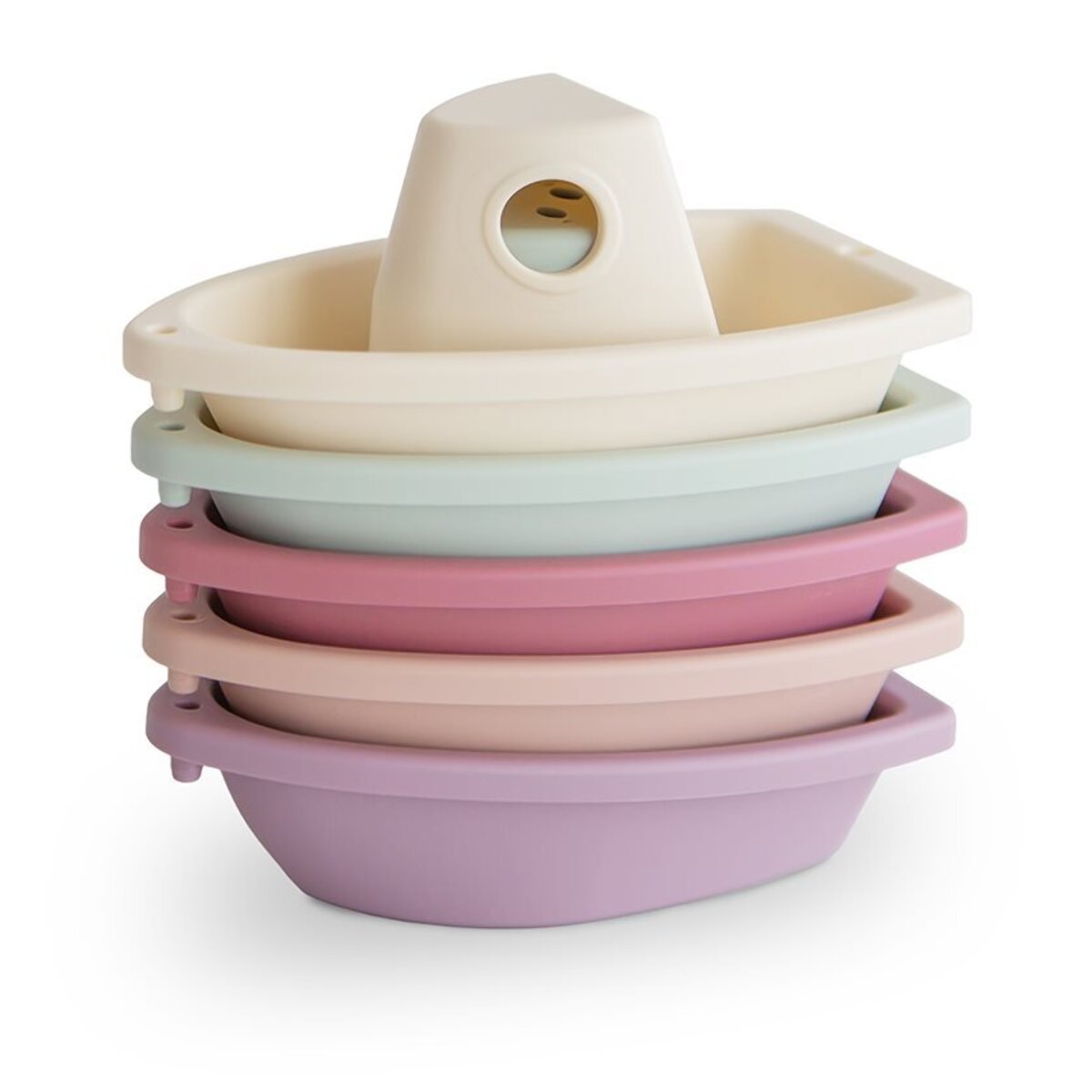 Mushie Pack 5 Barcos Baño Solid