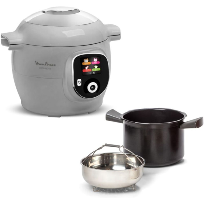 Cookeo MOULINEX CE854B10 gris 6 L, 6 modes de cuisson