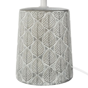 Lampe "Cyril" céramique gris H36cm