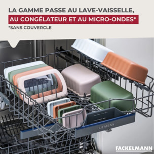 Lot de 6 Lunchboxes et 3 Boîtes à Sauce Fackelmann