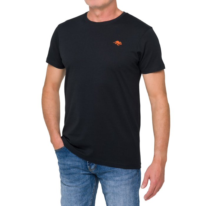 T-shirt in cotone 180 gr Hot Buttered Mistral nero