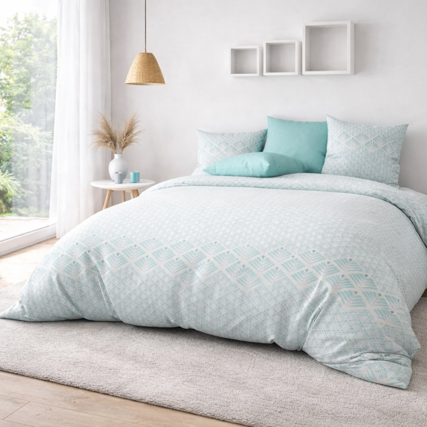Parure de couette avec taie 100% microfibre Fanny