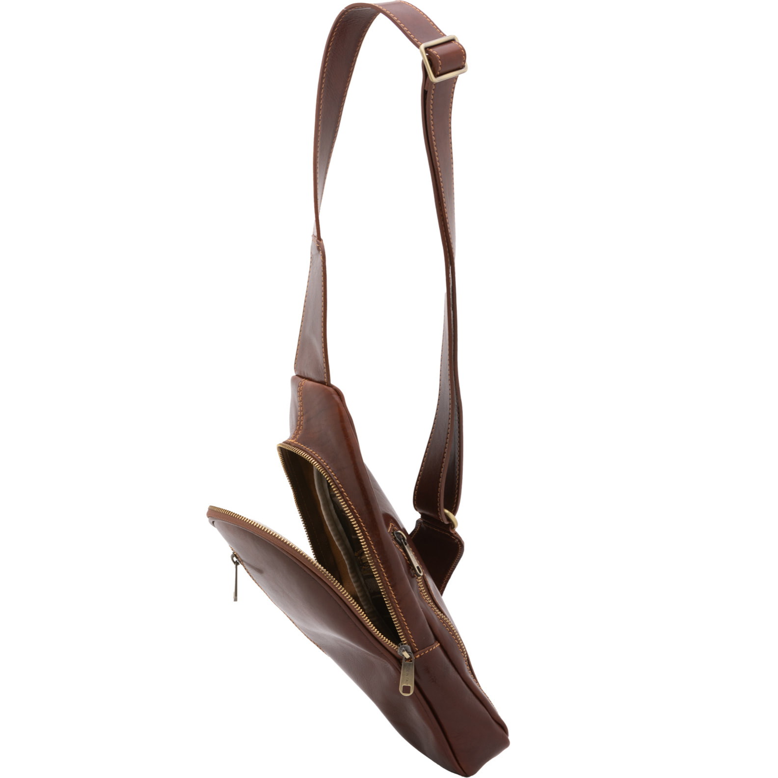 Borsa a tracolla  da uomo In Vera pelle Made in Italy 35x16x5 cm