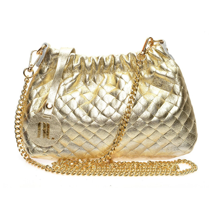 Borsa a spalla Anna Luchini Dorato