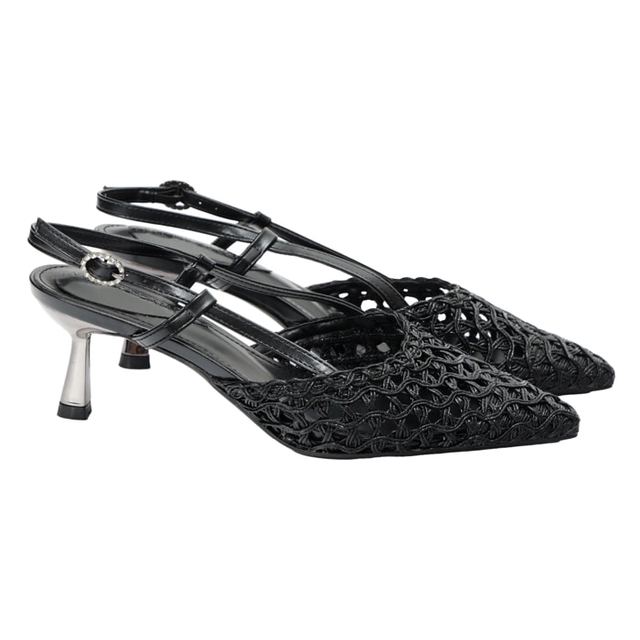 Decolletè cinturino regolabile - tacco 7,0 cm