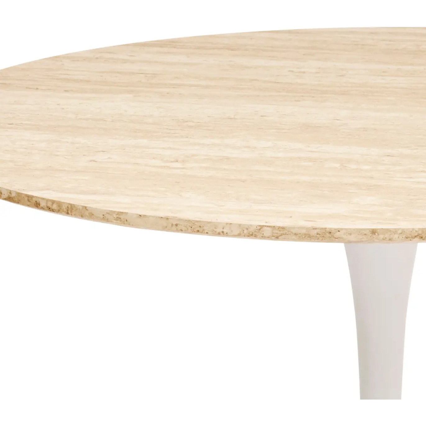 Table à manger "Elias" blanc D102x76cm