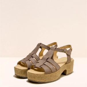 Sandalias con tacón N5890 PLEASANT PLUME /ARBEQUINA color Plume