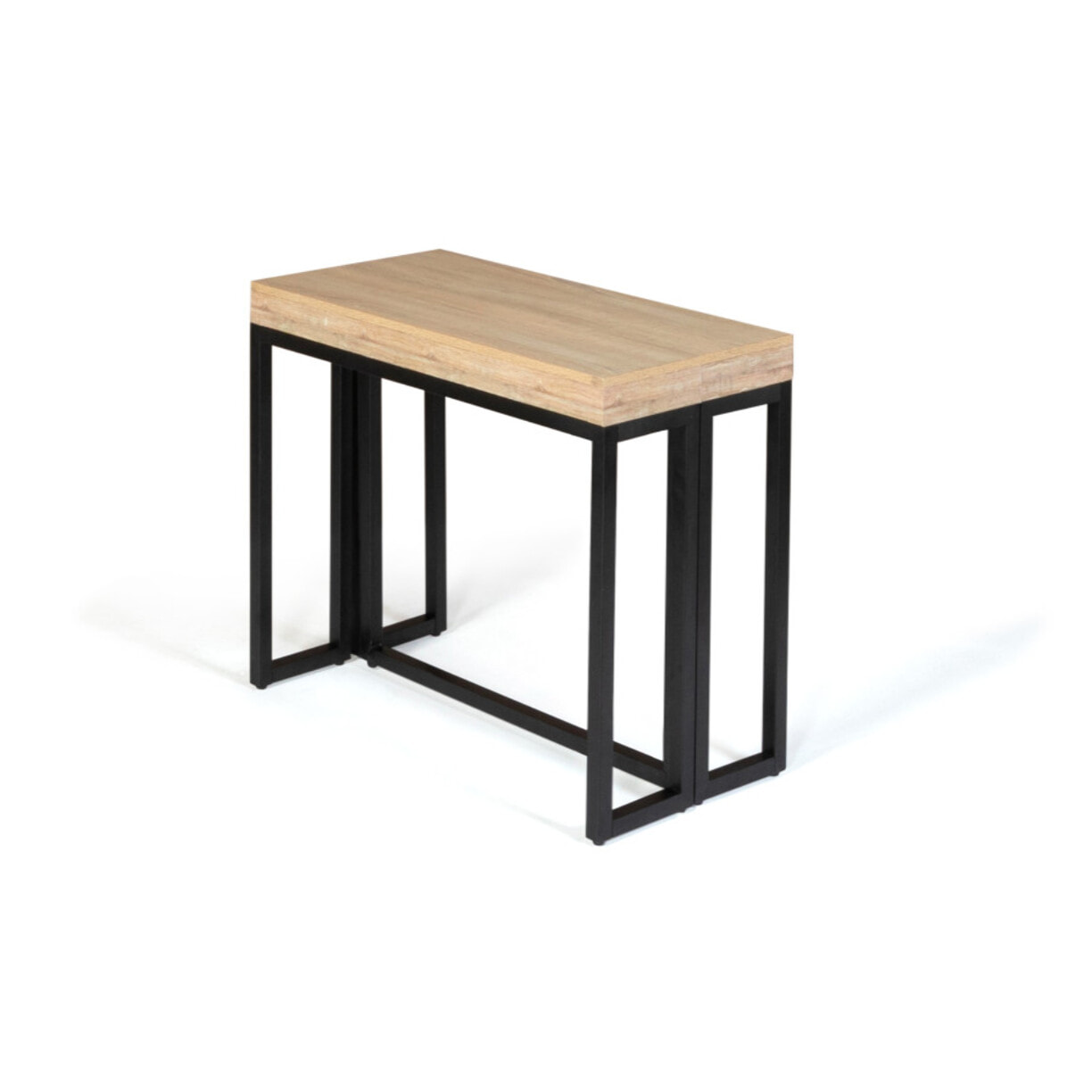 Consoles-tables à manger extensibles Memphis - Bois / Noir