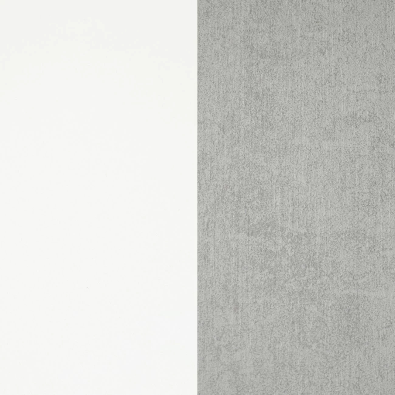 Pack salón con mesa de centro y mesa de comedor Arlet Max Blanco Artik (Blanco Mate) - Gris Cemento