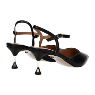 Décolleté sling back Donna Tata Italia Nero