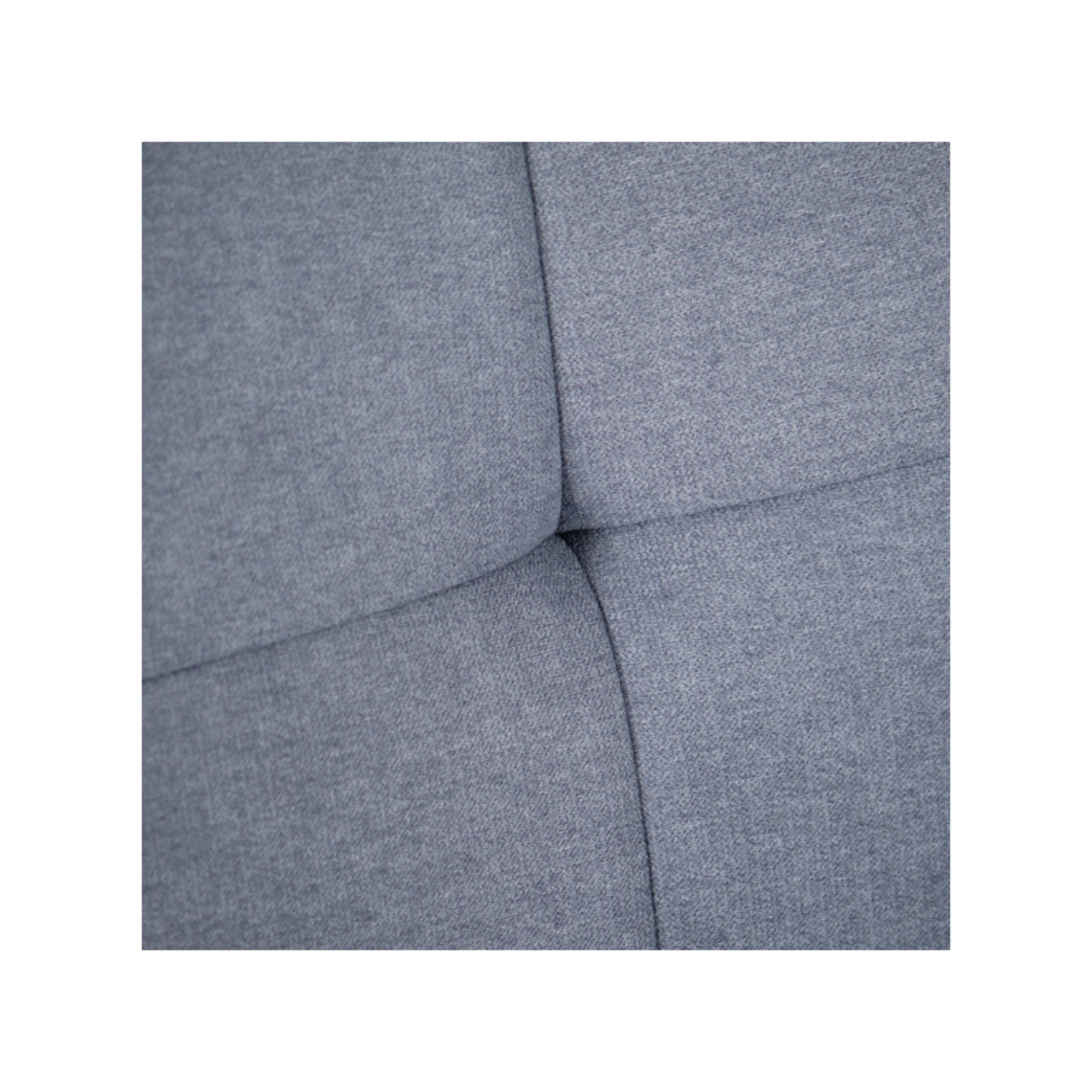 Chaise design en tissu avec piètement en métal noir - ALINE