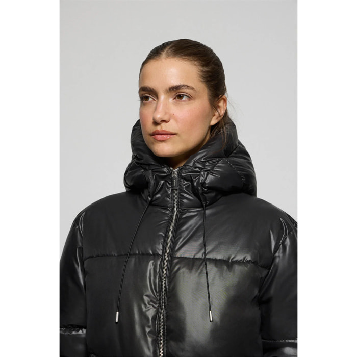 Chaqueta negra corta acolchada Sidney con detalles Polo Club