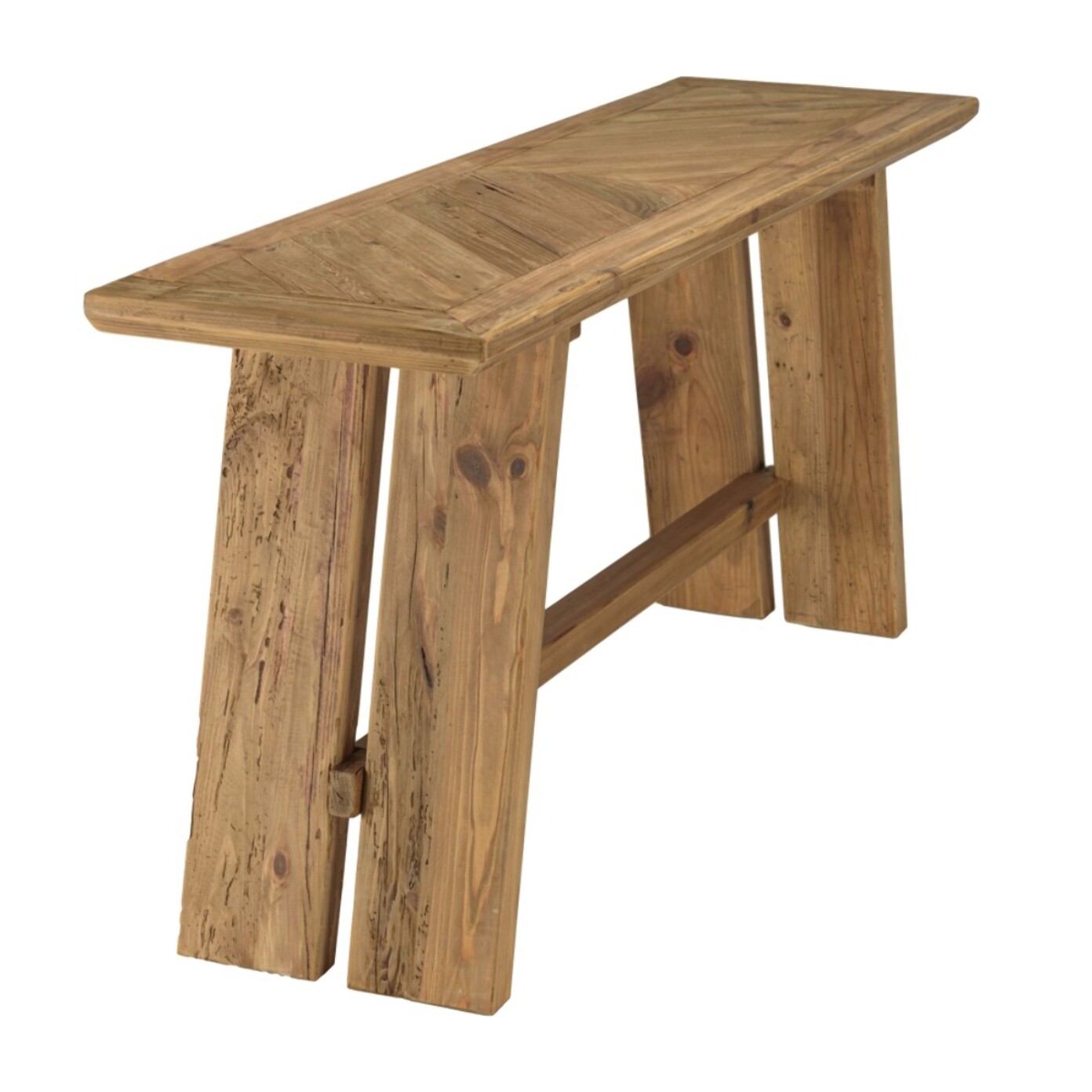 SANDY - Console 160x45cm bois Pin recyclé