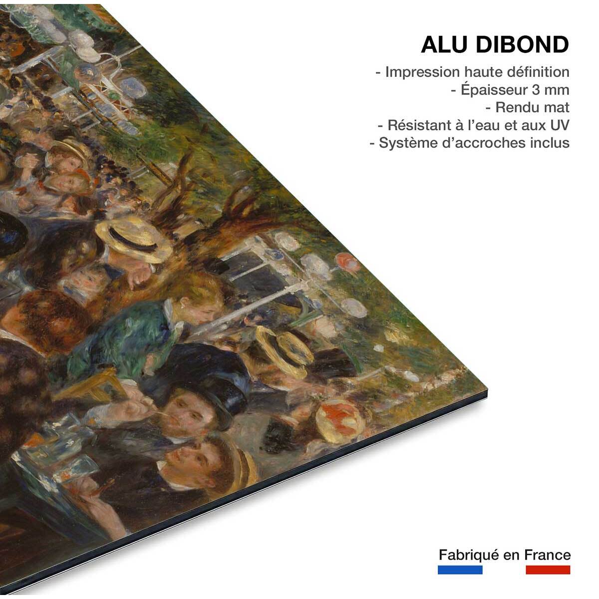 Tableau Auguste Renoir -Le Bal du moulin de la galette Tableau alu Dibond