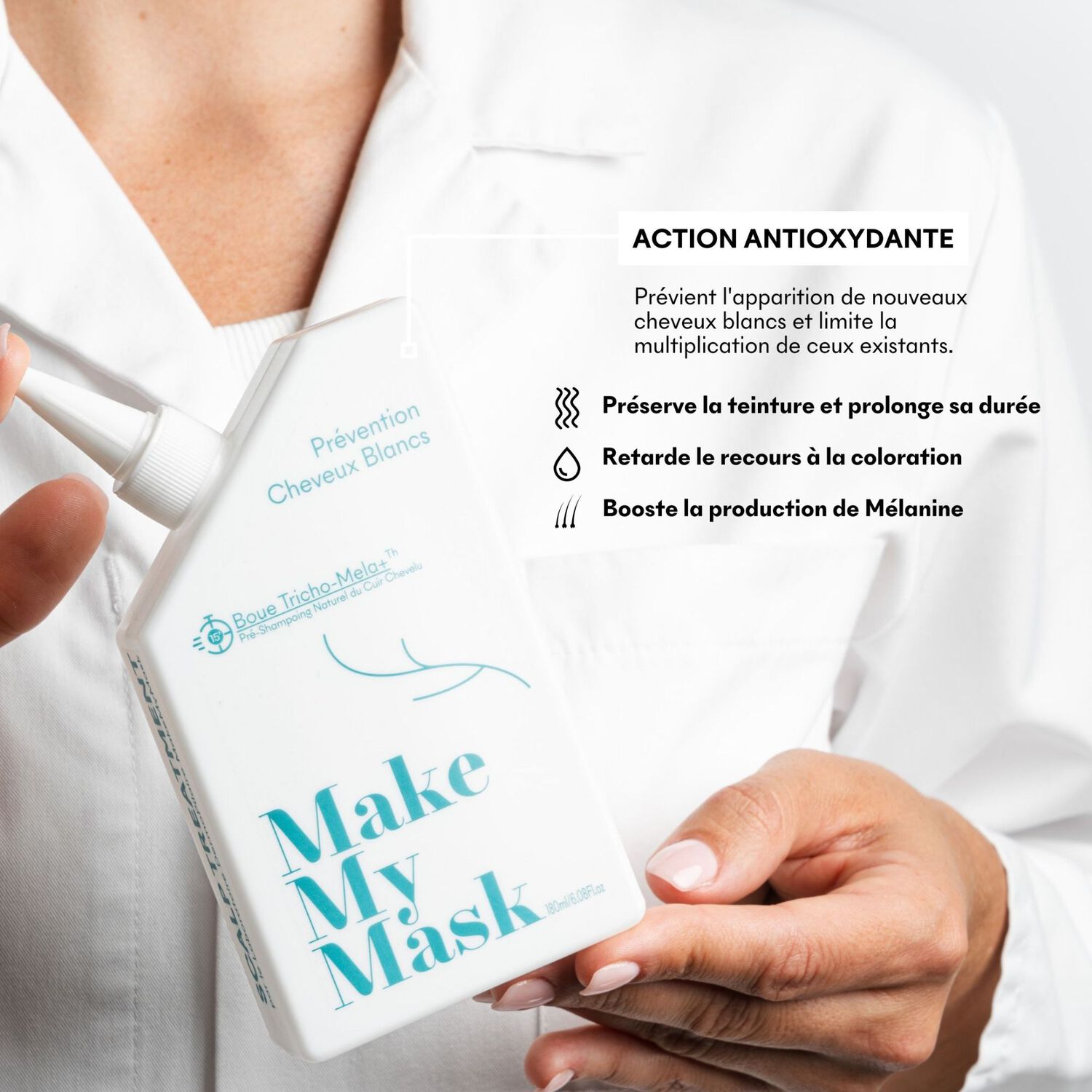 Boue Tricho-Mela + - Pré-Shampoing Anti-âge 180 ml